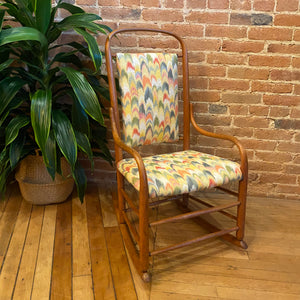 Colorful Wooden Rocking Chair