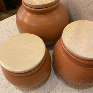 Pottery Canister Set