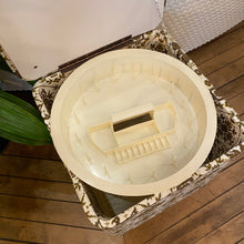 Load image into Gallery viewer, Patterned Vinyl Storage Ottoman
