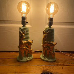 Vintage Ceramic Lamp Set