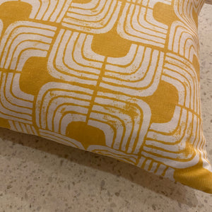 Yellow Arch Lumbar Accent Pillow