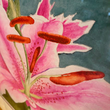 Load image into Gallery viewer, Pink Floral Print Artwork

