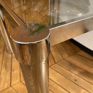 Chrome & Glass Side Table