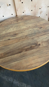 Round Bamboo Dining Table