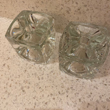 Load image into Gallery viewer, Geometric Glass Candle Holder Set
