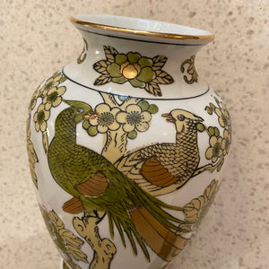 Pheasant Japanese Vase