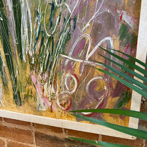 Vintage Abstract Floral Artwork