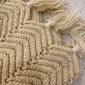 Vintage Knit Afghan Throw