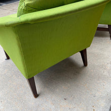 Load image into Gallery viewer, Mid Century Green Armchair Set
