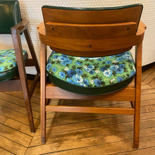 Load image into Gallery viewer, Mid Century Floral Arm Chair Set
