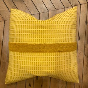 Textured Yellow Pillow