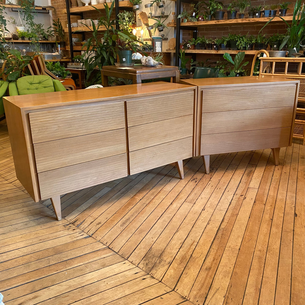 Mid Century Blonde Dresser Set