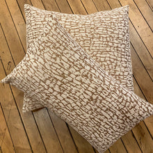 Load image into Gallery viewer, Beige &amp; Cream Abstract Pillow
