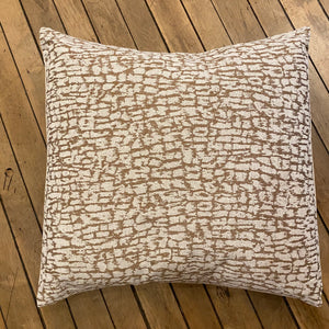 Beige & Cream Abstract Pillow