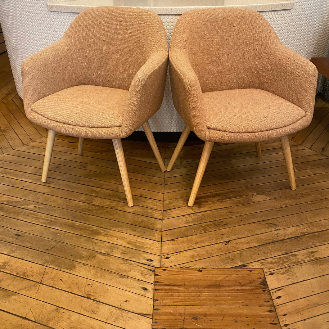 Mid Century Pink Chair Set