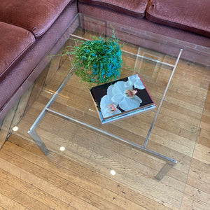 Chrome & Glass Coffee Table