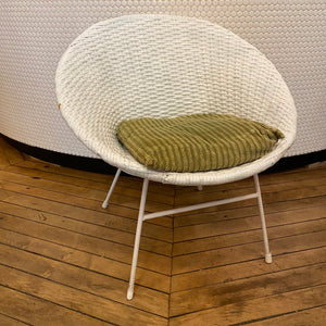 White Circle MCM Chair