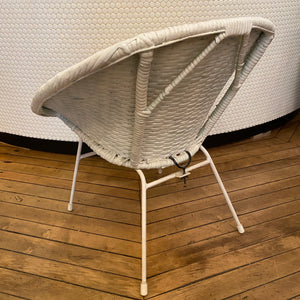 White Circle MCM Chair