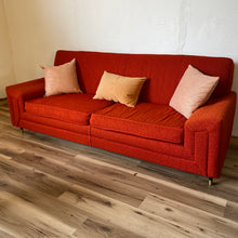 Load image into Gallery viewer, Orange Mid Century Sofa
