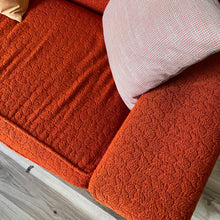 Load image into Gallery viewer, Orange Mid Century Sofa
