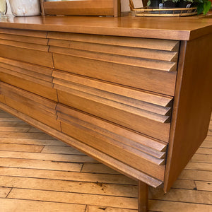 Mid Century Bassett Dresser & Mirror