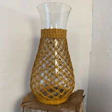 Load image into Gallery viewer, Rattan &amp; Glass Carafe
