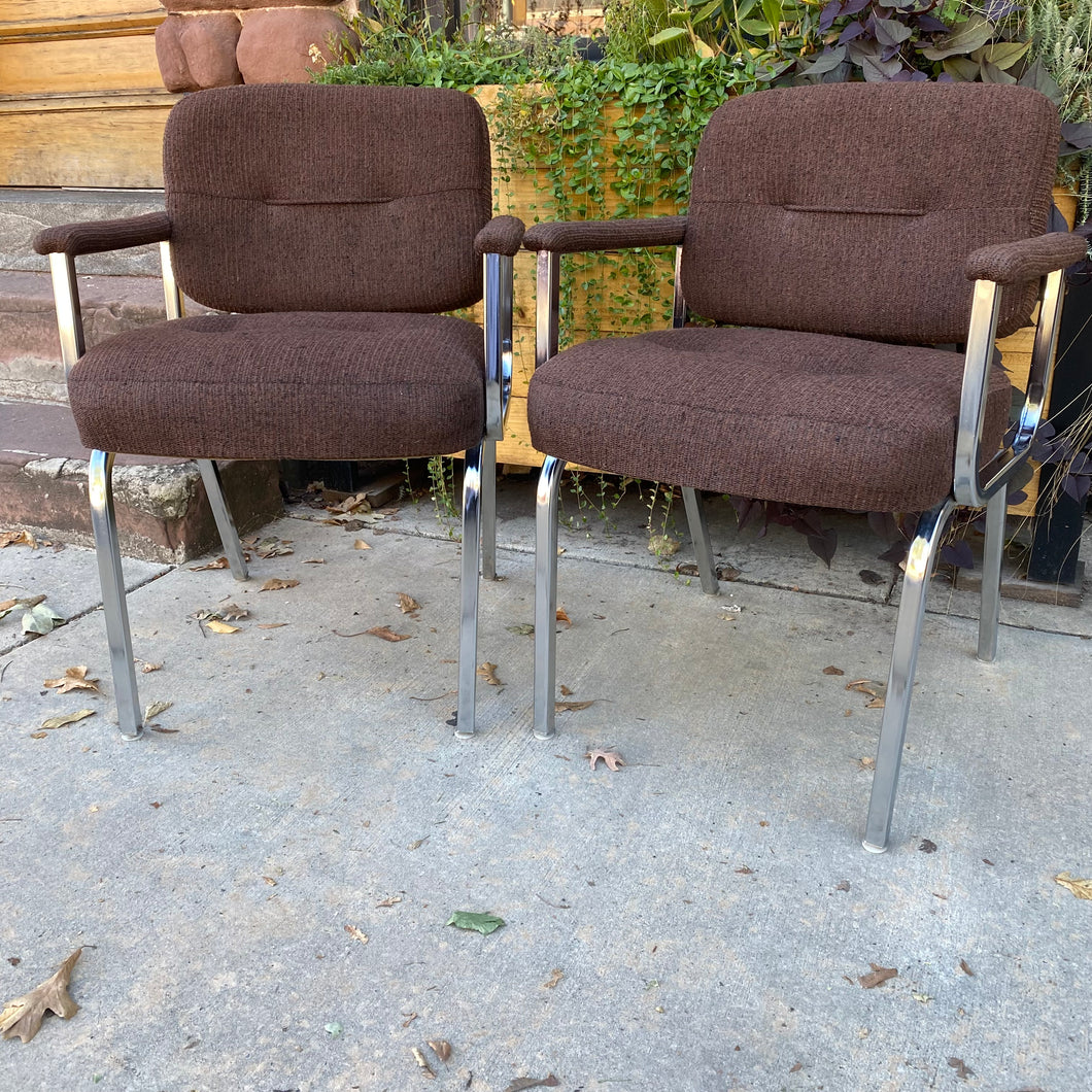 Brown Modern Chair Set