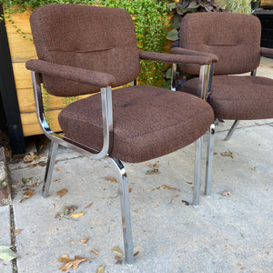 Brown Modern Chair Set