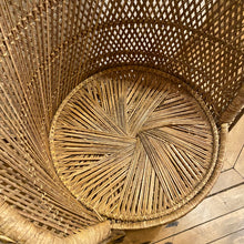 Load image into Gallery viewer, Small Wicker Peacock Chair
