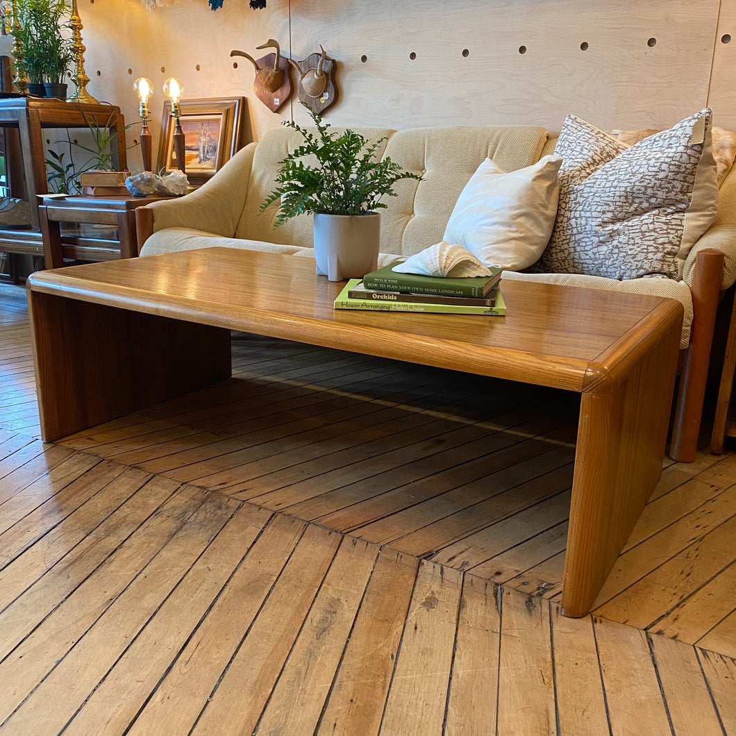 Wooden Post Modern Coffee Table