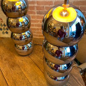 Chrome Bubble Lamp Set