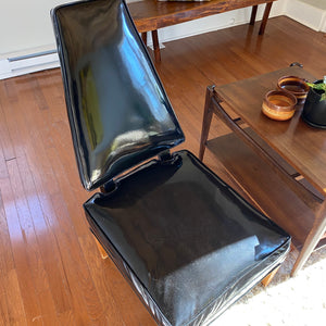 Black Mod Vinyl Chair Set