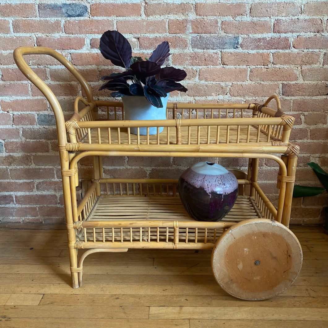 Bamboo Bar Cart