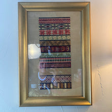 Load image into Gallery viewer, Framed Vintage Embroidery Art
