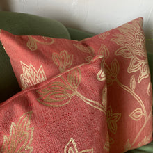 Load image into Gallery viewer, Pink &amp; Gold Floral Pillow Set
