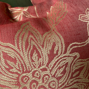 Pink & Gold Floral Pillow Set
