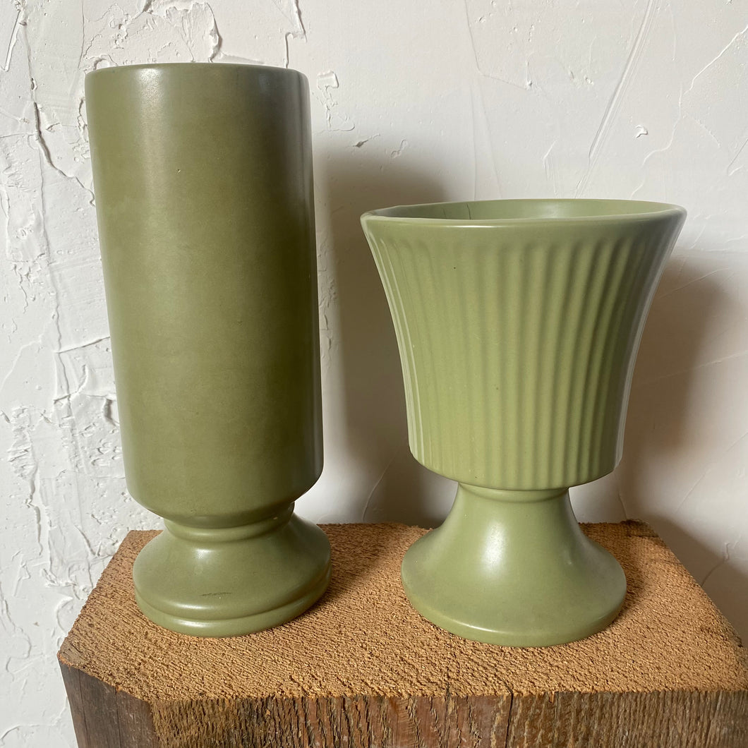Green McCoy Pottery Set