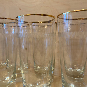 Vintage Drinking Glass Set