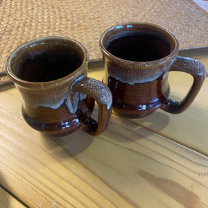 Vintage Brown Mug Set