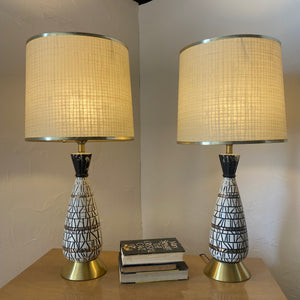 Mid Century Lamp Set