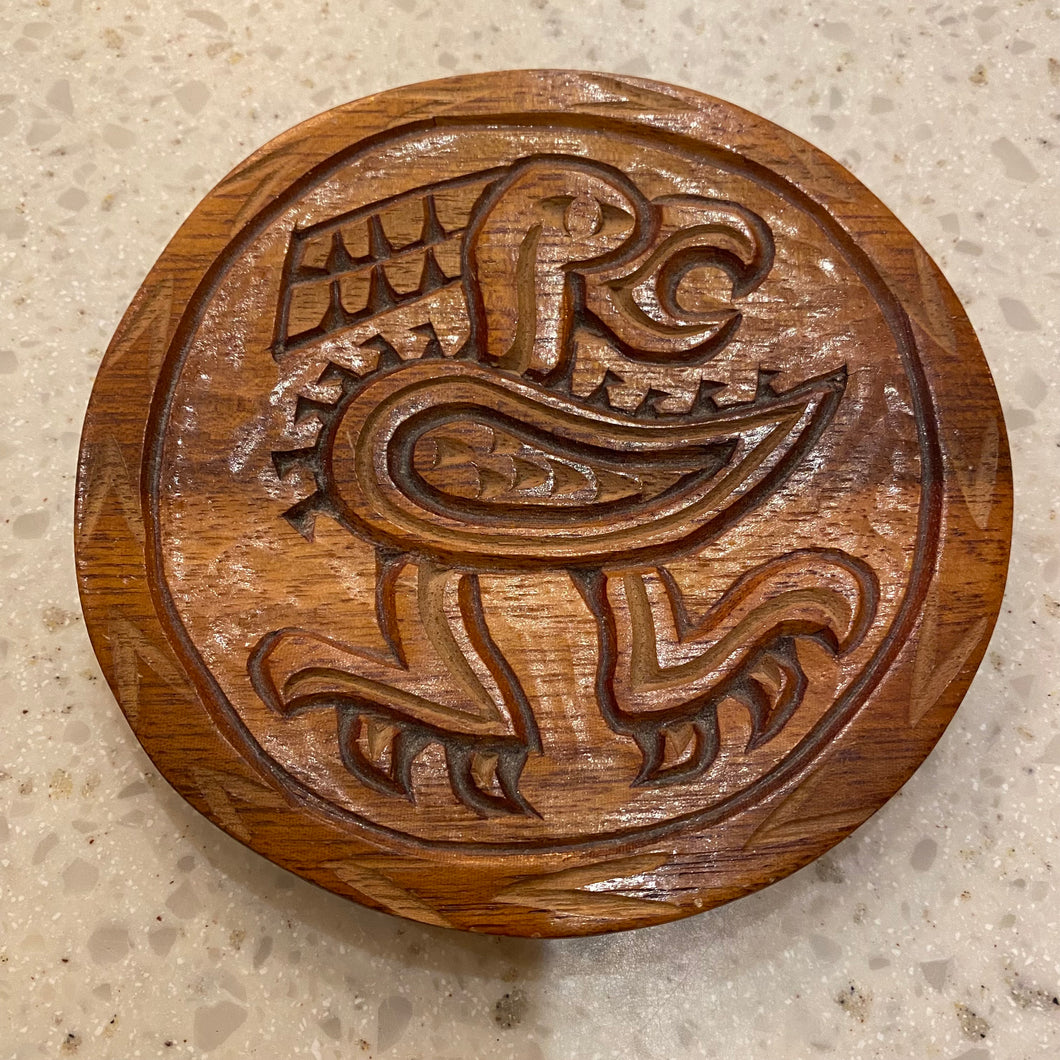 Carved Wooden Plate