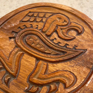 Carved Wooden Plate