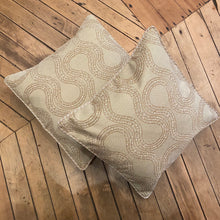 Load image into Gallery viewer, Beige Swirl Accent Pillow
