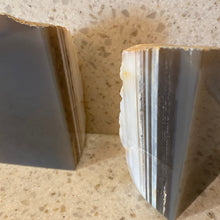 Load image into Gallery viewer, Agate Geode Book End Set
