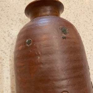 Rust Colored Pottery Vase