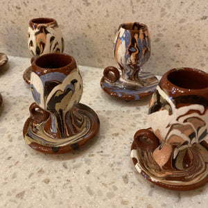 Pottery Swirl Candle Holder