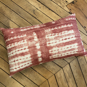 Rust Batik Outdoor Pillow