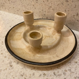 Pottery Candle Holder Dish
