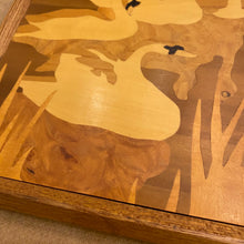 Load image into Gallery viewer, Wood Inlay Swan Marquetry
